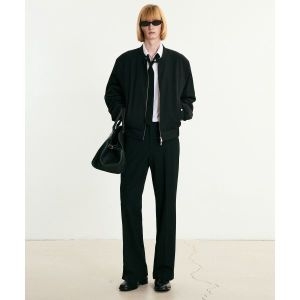 TNGT Slit Flared-fit Pants Black TNPA5F106BK_이미지