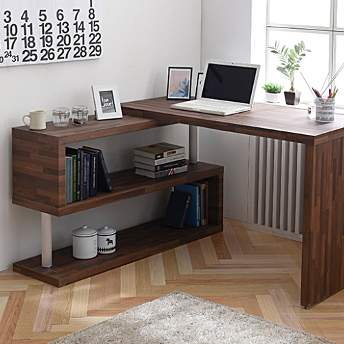 셀레스타 워너비 책상+2단 책장 세트 (1200x550)_이미지