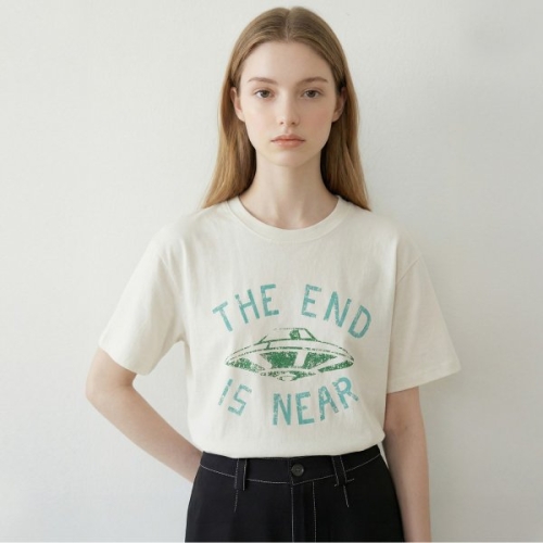 매긴 소프트 레터링 코튼 티셔츠_PBMF6S1TS6600