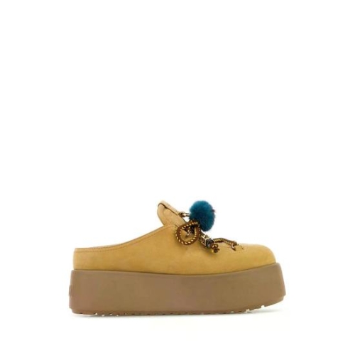  펜디 베이지 nubuck Apres Chic 뮬 8R8845AWCDF1QPY