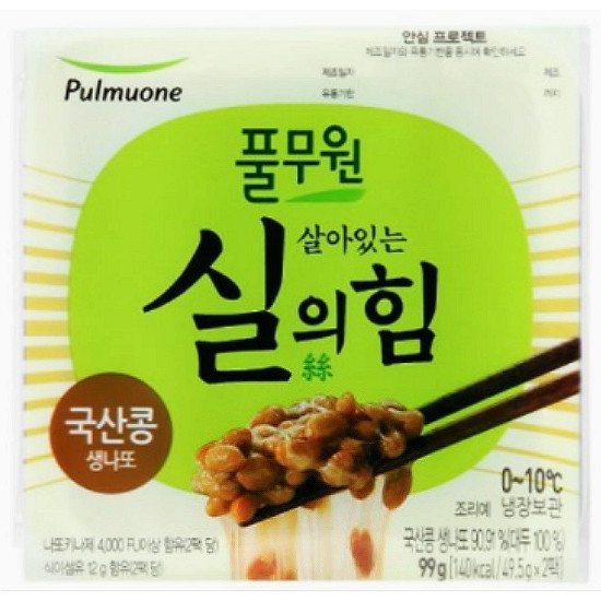 풀무원 살아있는 실의힘 국산콩 생나또 2개입 99g (2개)