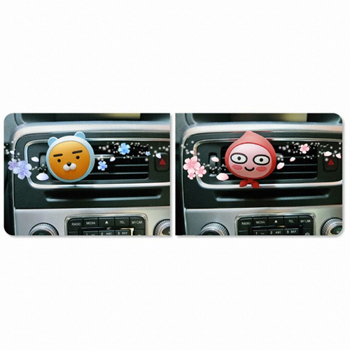 LG생활건강 아우라 카카오프렌즈 차량용 방향제 라이언페이스_이미지