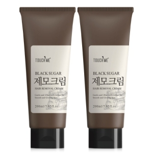 하이웰 터치미 블랙슈가 대용량 제모크림 셀프왁싱 200ml 2개 겨드랑이 다리털제모