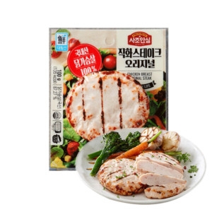 사조대림 닭가슴살 직화스테이크 오리지널 100g (5개)