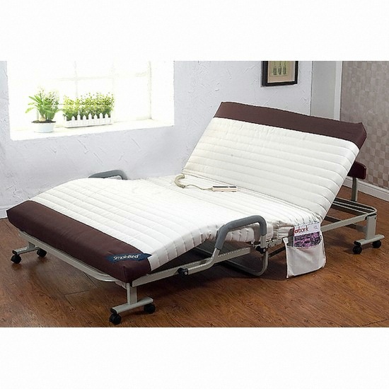 심플베드 투톤칼라 전동 접이식 침대 S+온열매트