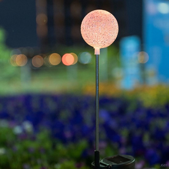 LED 태양광 화이트 스노우볼 정원등