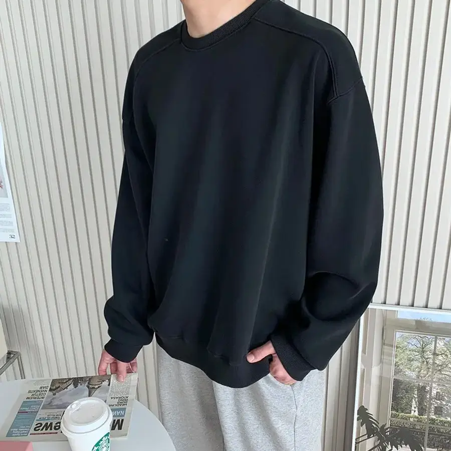 피그먼트 남자 도프 절개 맨투맨 10007391220242