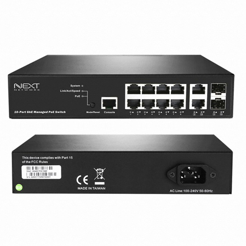 이지넷유비쿼터스 넥스트 NEXT-POE4210L2S-TP 스위치허브_이미지
