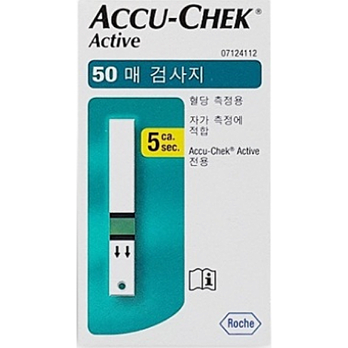 로슈 아큐첵 액티브 혈당시험지 (100매)_이미지