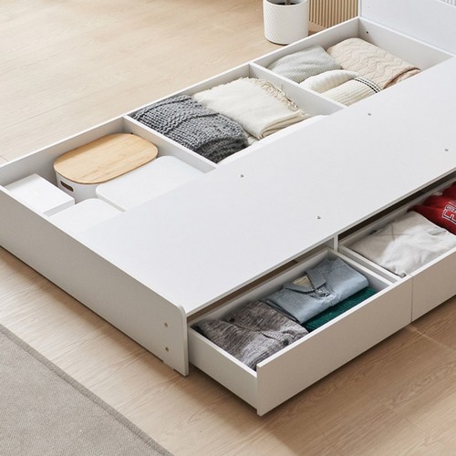 BIF보루네오 호텔라인 3서랍 수납 침대 SS (독립스프링)_이미지