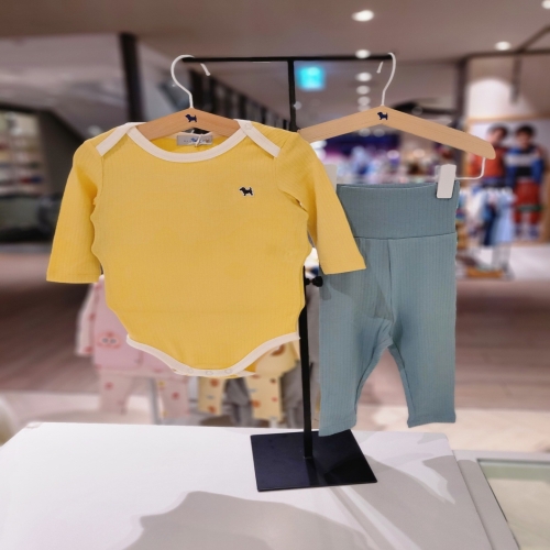 블루독 베이비 YE 모달골지레깅스세트바디수트 44A7067605 출산선물/외출복/실내복/우주복/백일