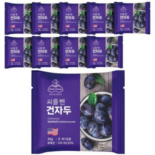 넛츠팜 씨를 뺀 건자두 30g (20개)_이미지