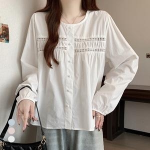  KARRA 펀칭더블라인블라우스_A5S0602