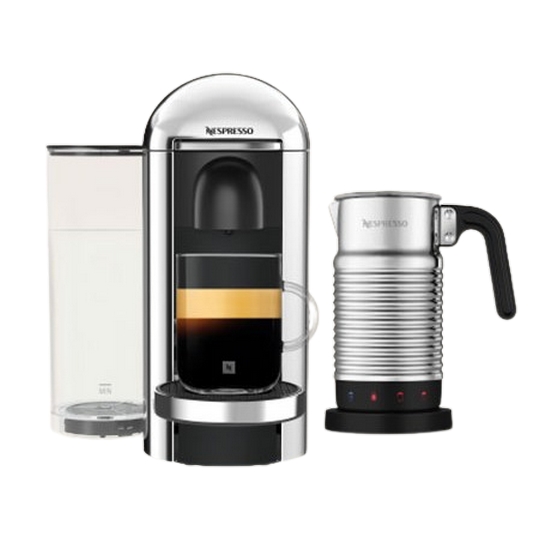 네스프레소 버츄오 플러스 크롬 GCB2 + 에어로치노4