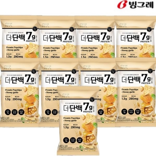 빙그레 더단백 팝칩 허니갈릭맛 44g (9개)