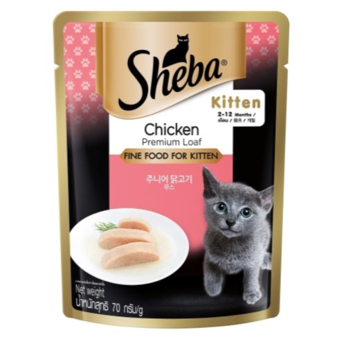 한국마즈 쉬바 간식 파우치 주니어 닭고기 무스 70g (1개)