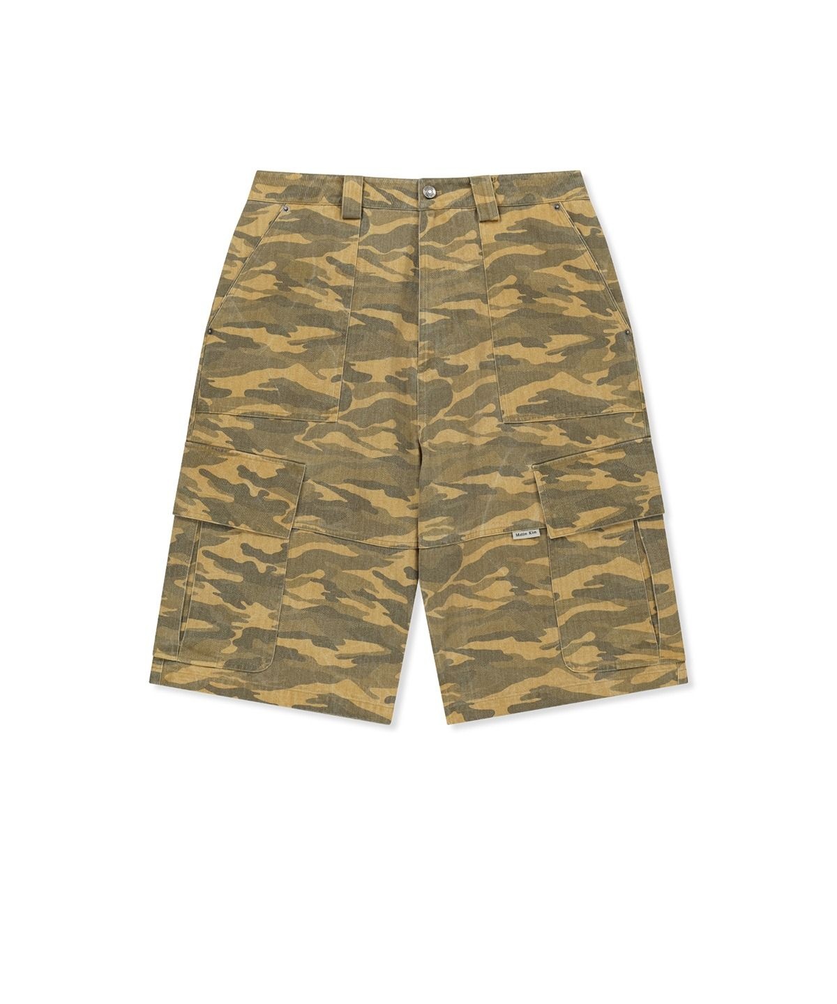 CAMOUFLAGE CARGO BERMUDA PANTS FOR MEN IN CAMEL 6242779 MK2634PT503HCA