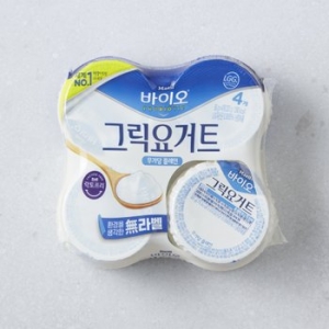 매일유업 매일바이오 그릭요거트 무가당 플레인 80g (4개)