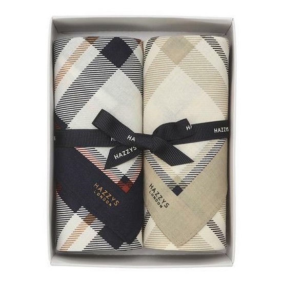 헤지스ACC 체크 면 손수건 HJLG0F405I2