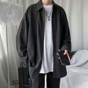 파파브로 모로엠 남성 모던 무지 포켓 긴팔 셔츠 ON-SHA-QWE53345