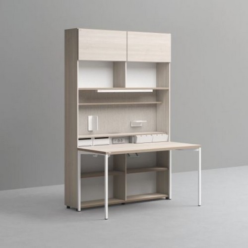 데스커 6단 멀티 책상세트+조명+도어 (1400x590)_이미지