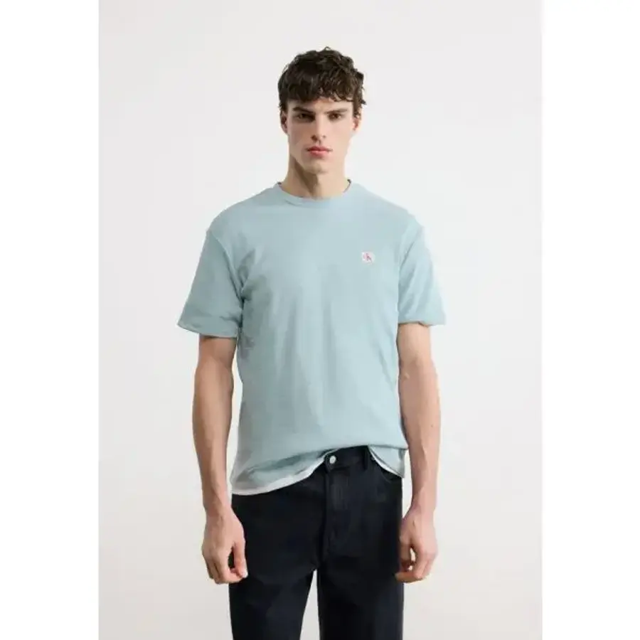 캘빈클라인진 Calvin Klein 스 와플 배지 티 기본 티셔츠 흐림 7484381_이미지