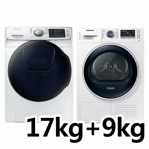 삼성전자 버블샷 애드워시 WF17N7510KW + DV90M52A0QW_이미지