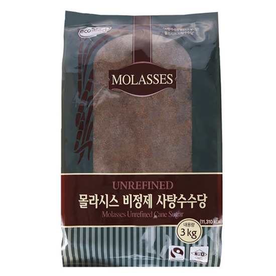 썬앤지 몰라시스 비정제 사탕수수당 3kg (2개)_이미지