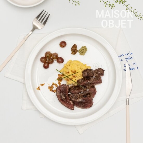 윤도자기 당당 화이트 원형접시 (대)