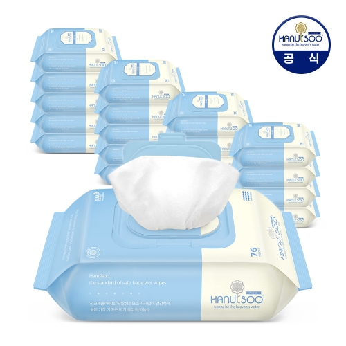 이다 하늘수 퓨어 물티슈 캡형 76매 (20팩)