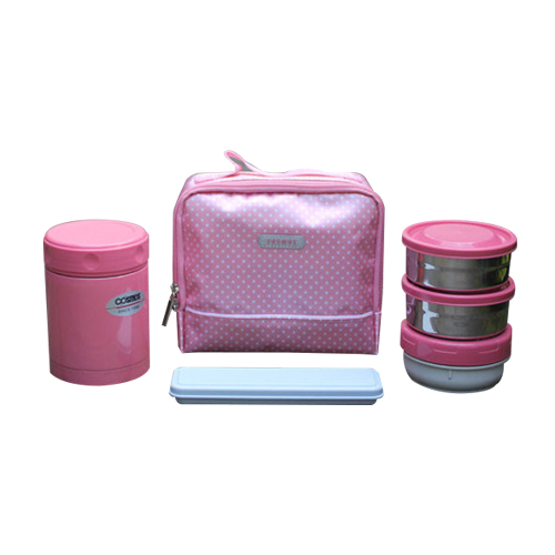 우주보온공업 올스텐 프린세스 도시락 400ml (WJ-313)