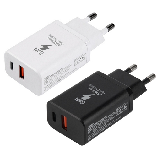 사라반도체 g power PD PPS 45W 2포트 GaN 충전기 SRJQWC-45W (케이블미포함, 1개)_이미지