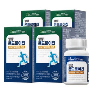 셀트리온스킨큐어 이너랩 쌩쌩 콘드로이친 상어 연골 1500 맥스 60정 (4개)_이미지
