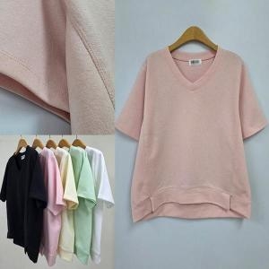 시드마켓 솜사탕하프박시티셔츠 504U289S 빅사이즈 여성의류