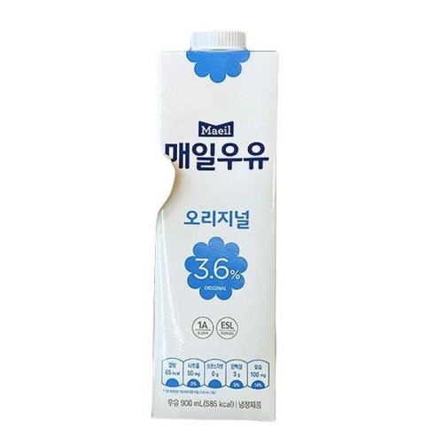 매일유업 매일우유 오리지널 3.6% 900ml (3개)_이미지