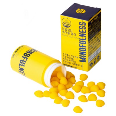 코스맥스바이오 콤마랩스 마음챙김 츄어블 500mg 42정 (3개)_이미지