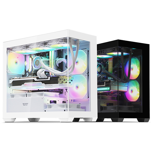 darkFlash DS900M RGB 강화유리 (화이트)_이미지