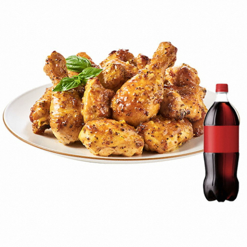 굽네치킨 ㅤ굽네 허니멜로 + 콜라 1.25L_이미지