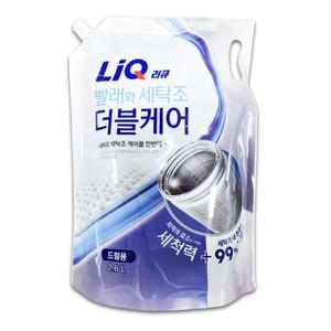 리큐 빨래와 세탁조 더블케어 드럼용 리필 2.6L (1개)_이미지