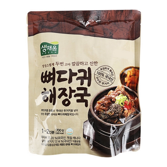 에스앤푸드 생채움 뼈다귀해장국 700g (1개)