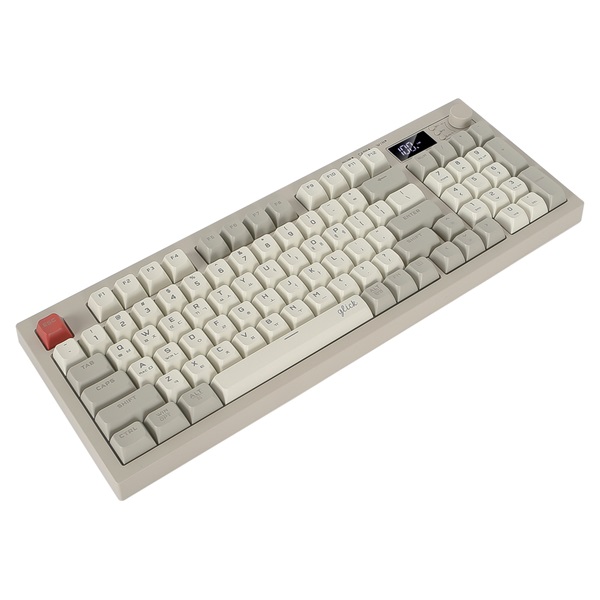 지클릭커 OFFICEPRO WK50 사일런스 M RGB 무소음 방수 무선 블루투스 94 (Retro Cappuccino)_이미지