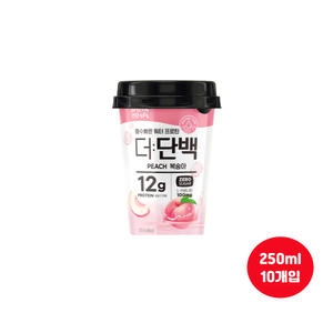 빙그레 더단백 워터 프로틴 복숭아 250ml (10개)_이미지