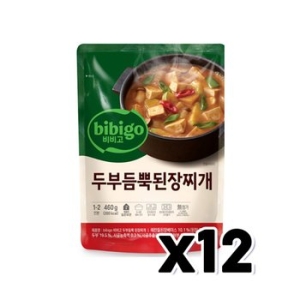 CJ제일제당 비비고 두부듬뿍 된장찌개 460g (12개)