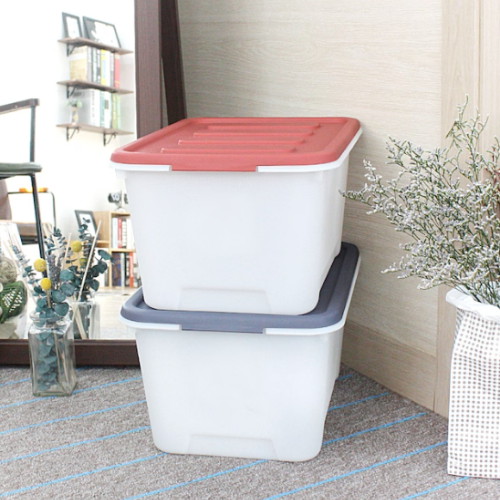 올리오 화이트 블럭 리빙박스 24L (2개)_이미지