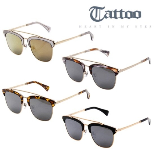  타투 TATTOO 타투 선글라스 TA3721S 브랜드 여성남성 메탈하금테 TA3721S