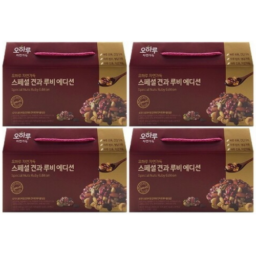 오하루 자연가득 스페셜 견과 루비 에디션 20g 20개입 (4개)_이미지
