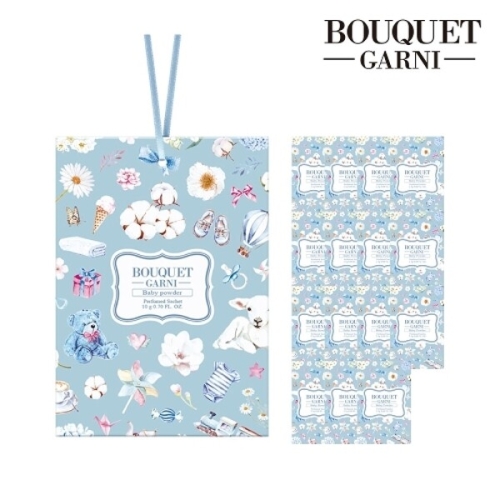 부케가르니 퍼퓸 드 샤쉐 베이비파우더향 M 10g (16개)