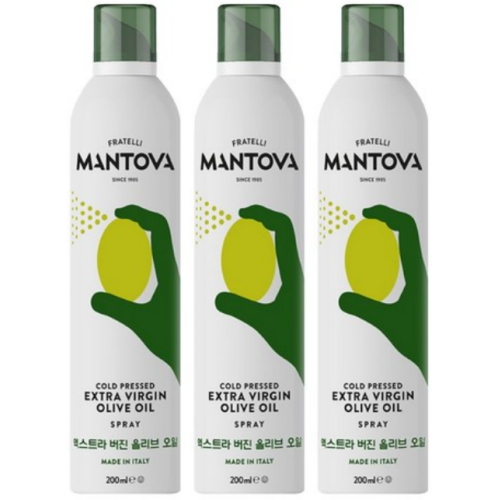 만토바 엑스트라 버진 올리브오일 스프레이 200ml (3개)