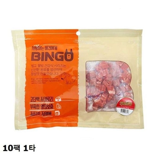 빙고 연어 큐브 400g