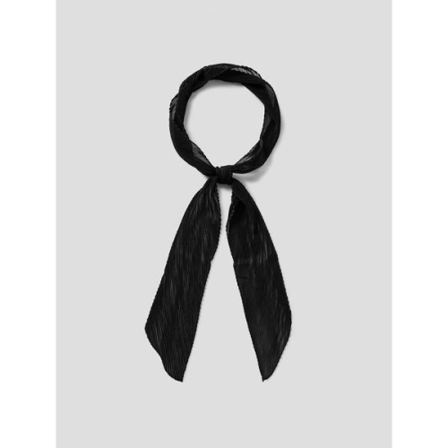 에잇세컨즈 여성 주름지 스카프 블랙 356184AM25_이미지